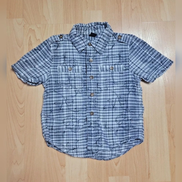 BUNDLE & SAVE Baby Gap plaid/floral/skull print shirt - Picture 1 of 9